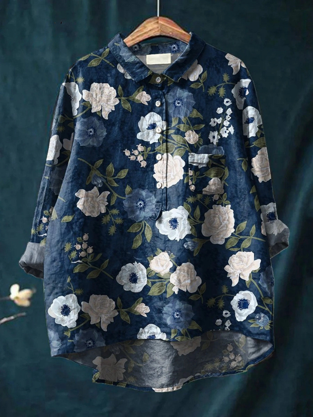 Lauren | Floral Art Print Casual Shirt
