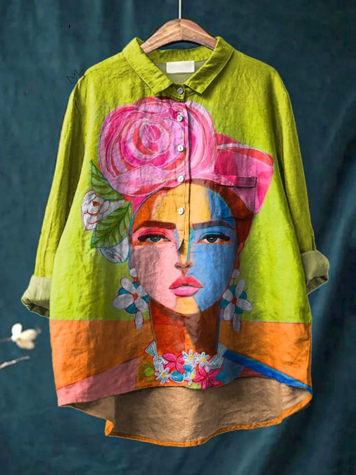 Avery | Women's Portrait Art Casual Shirt