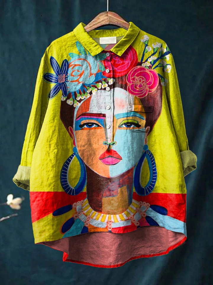 Avery | Women's Portrait Art Casual Shirt