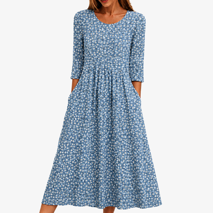 Juniper | Floral Pocket Midi Dress