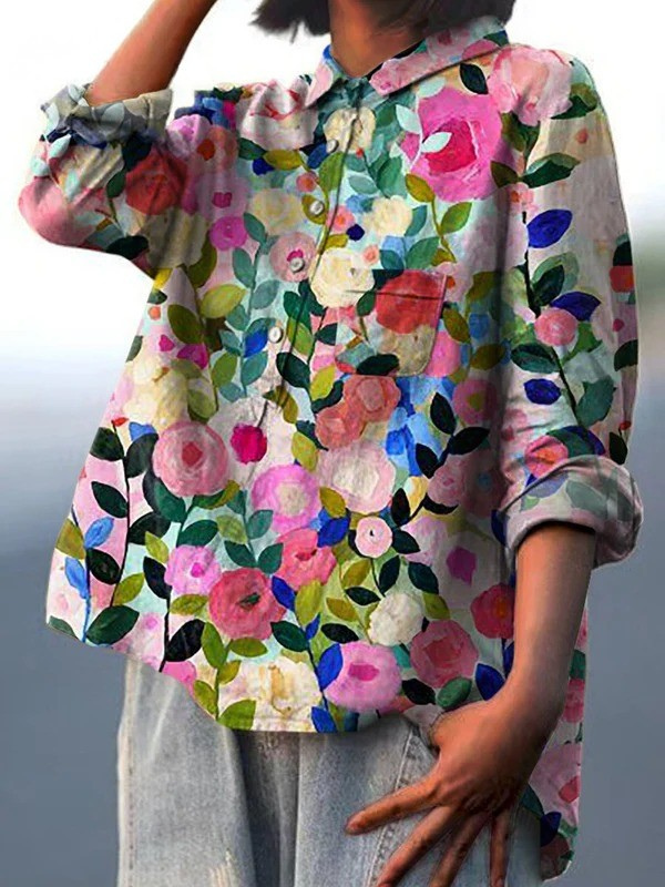 Elena | Floral Printed Casual Shirt
