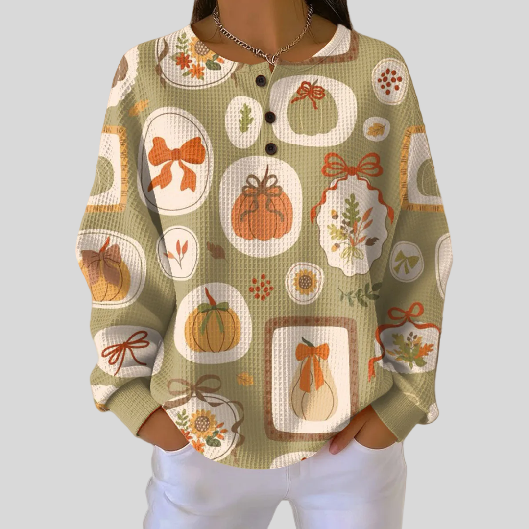 Freja | Bows And Pumpkins Sweatshirt