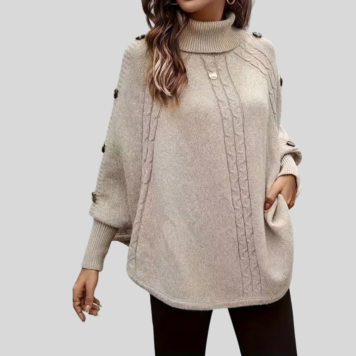 Elinora | High-neck Twisted Sweater
