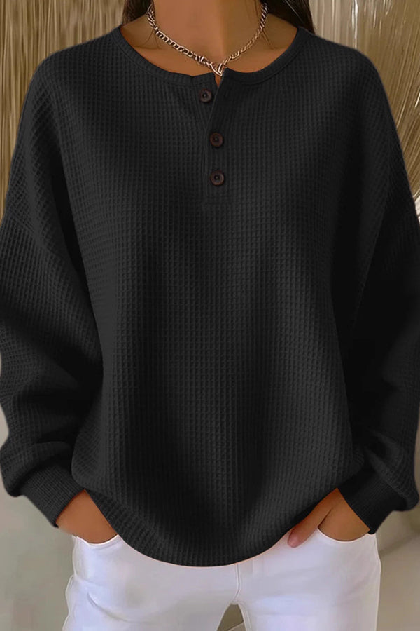 Margaret & Maeve | Loose-Fitting Blouse with Buttons