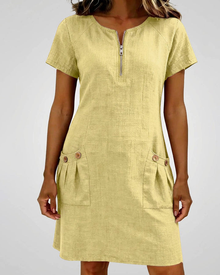 Margaret & Maeve™ | Zip-Pocket A-Line Dress