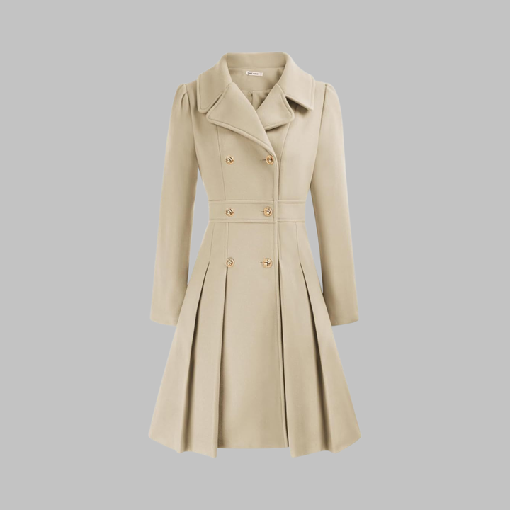 Dami | Classy Double Button Long Sleeve Coat