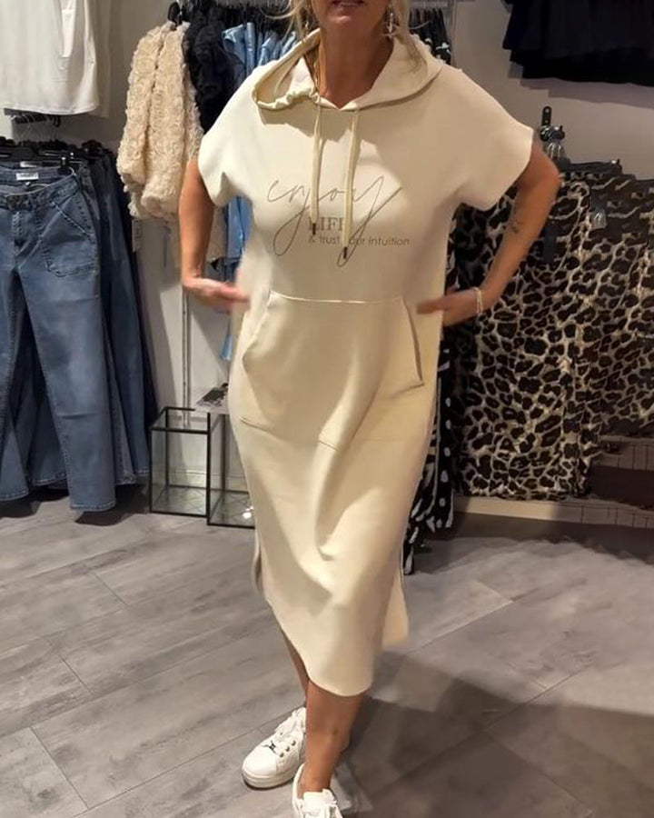Britany | Casual Hoodie Midi Dress
