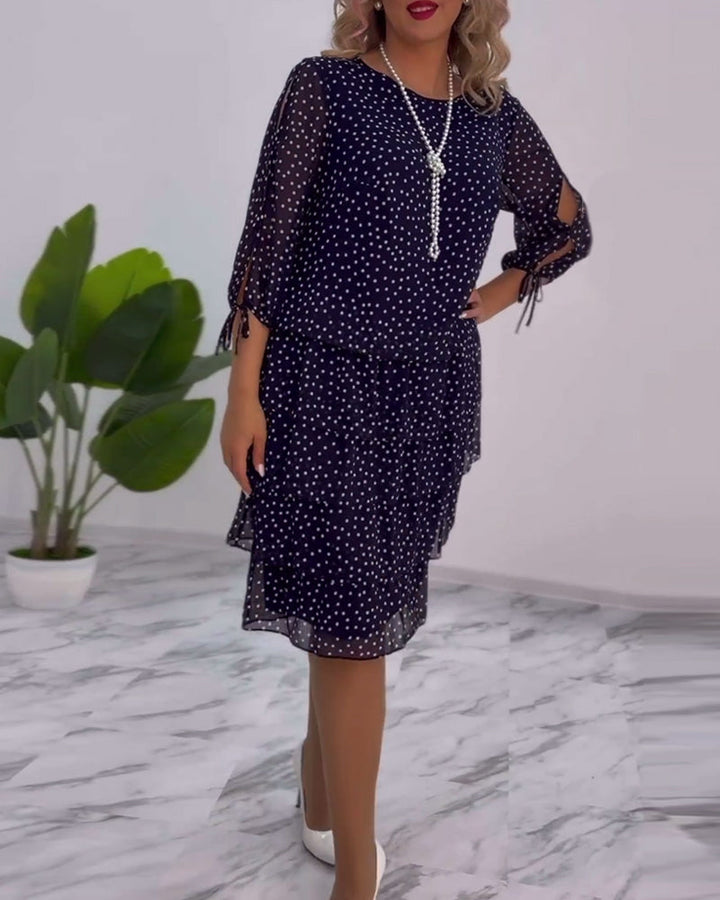 Tally | Polka Layered Mini Dress