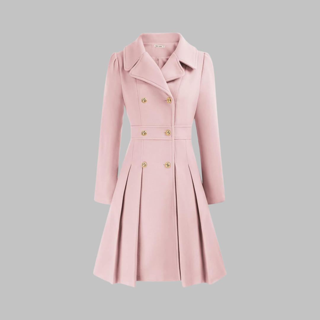 Dami | Classy Double Button Long Sleeve Coat