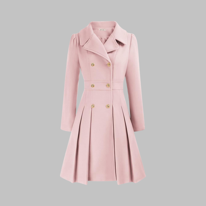 Dami | Classy Double Button Long Sleeve Coat