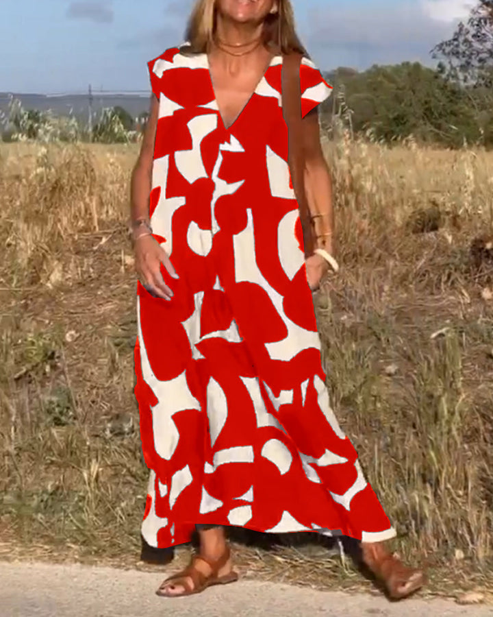 Adeline | Comfortable Abstract Dress
