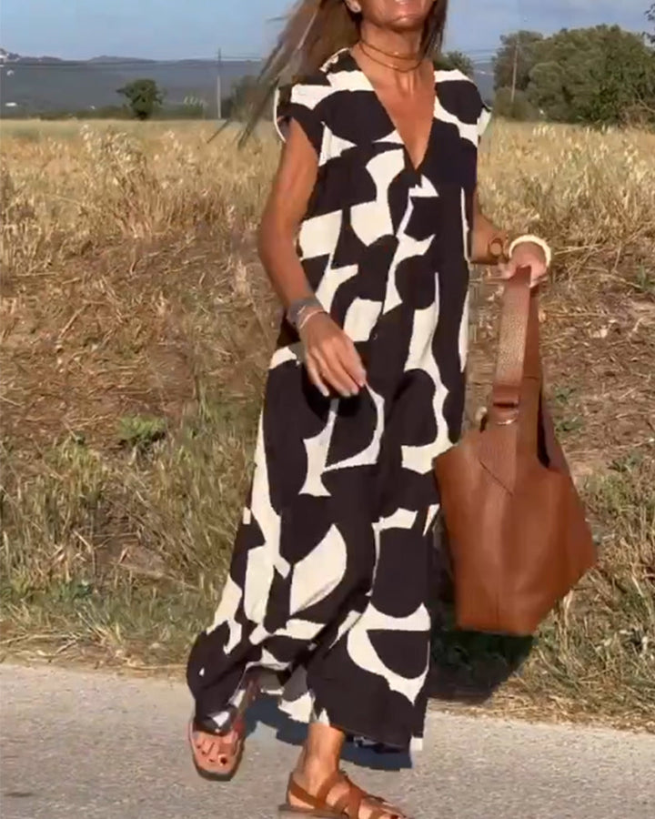 Adeline | Comfortable Abstract Dress