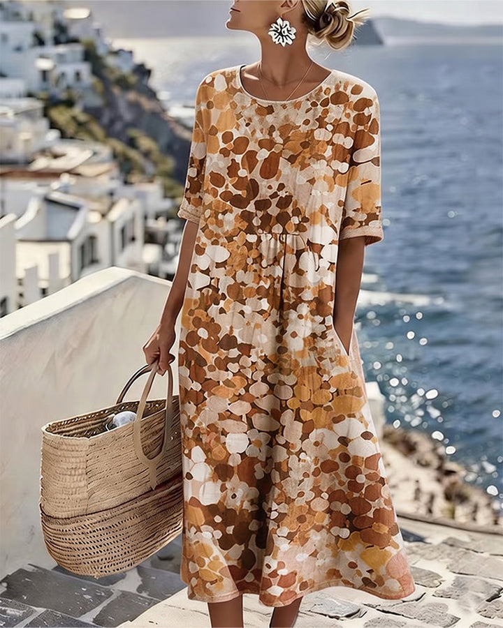 Elena™ | Elegant Floral Summer Midi Dress