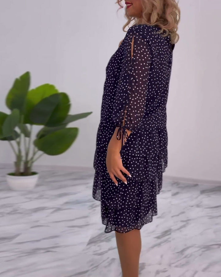 Tally | Polka Layered Mini Dress