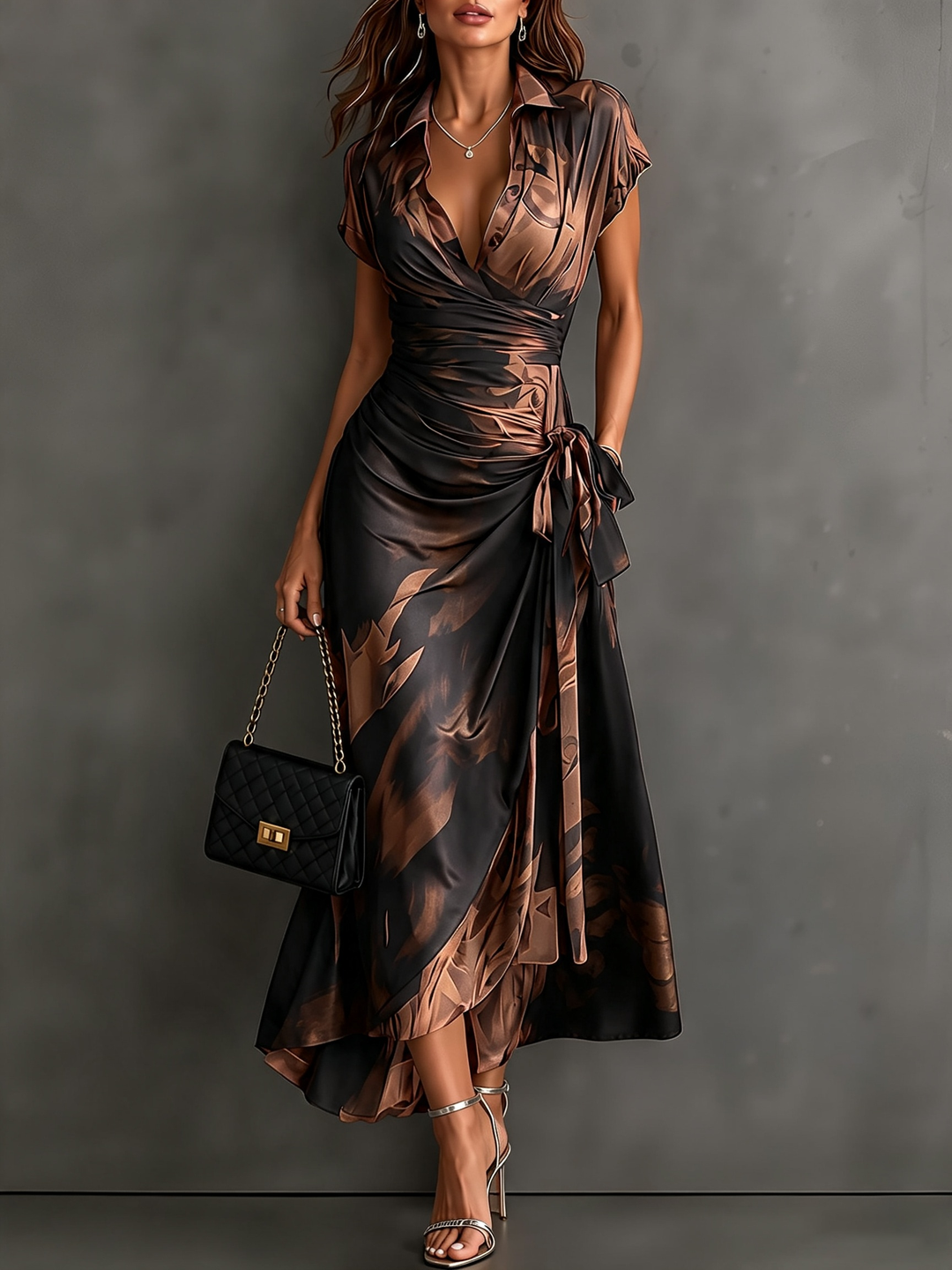 Amelia | Printed Wrap Dress