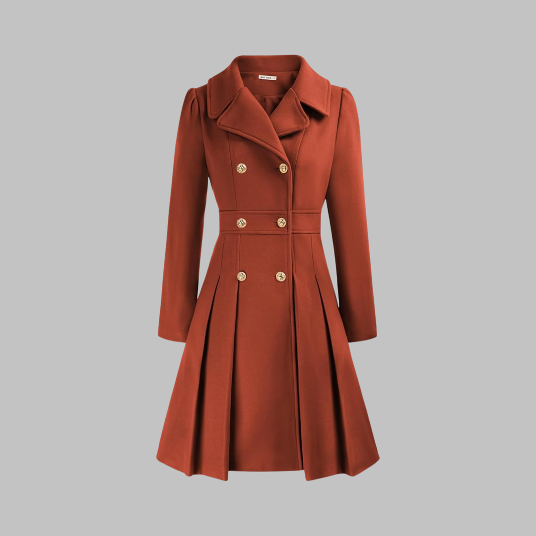Dami | Classy Double Button Long Sleeve Coat
