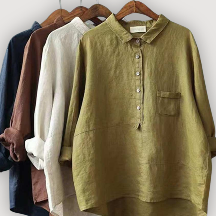 Olivia | Relaxed Linen Blouse