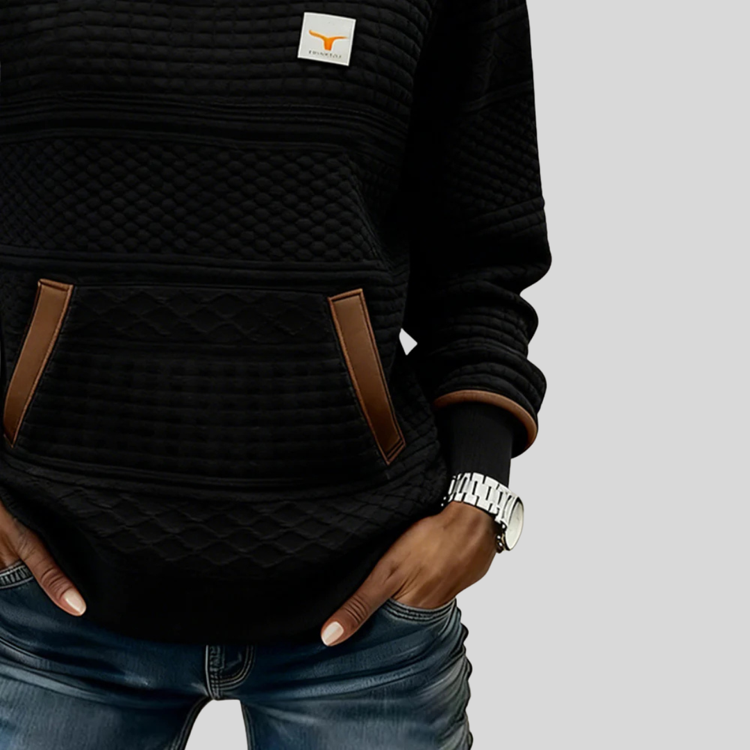 Talinae | Crew Neck Colorblock Sweatshirt