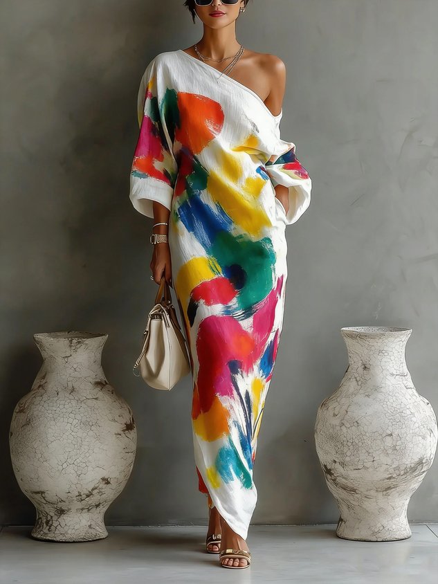 Thea | The One-Shoulder Maxi Dress