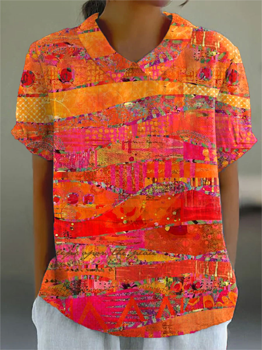 Lucasta | Abstract Colourful Print Shirt