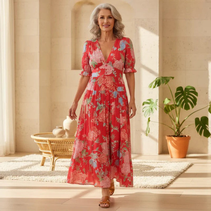 Anneliese | Vibrant Floral Maxi Dress