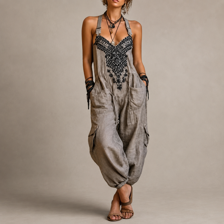 Astrid | Flowy Embroidered Jumpsuit