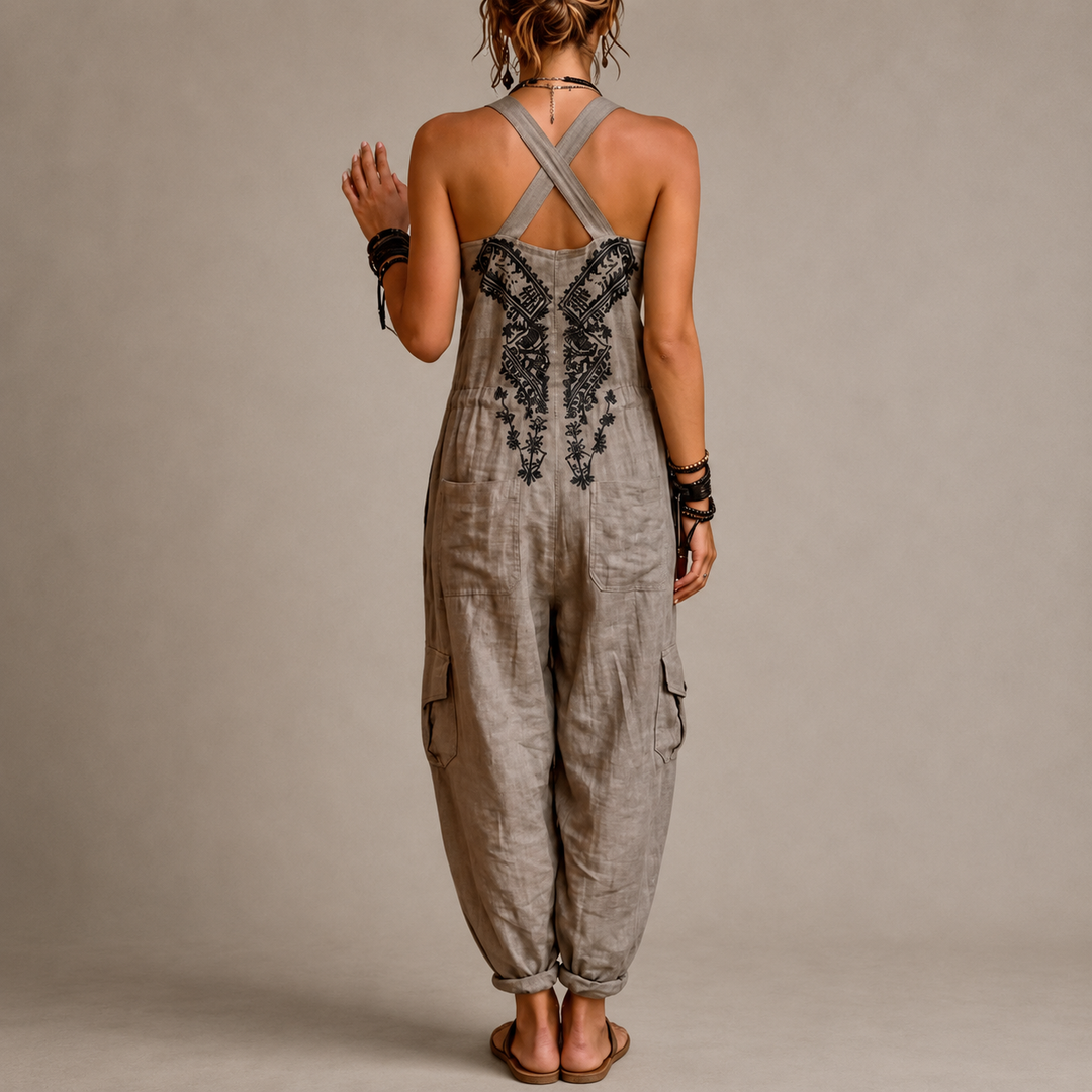 Astrid | Flowy Embroidered Jumpsuit