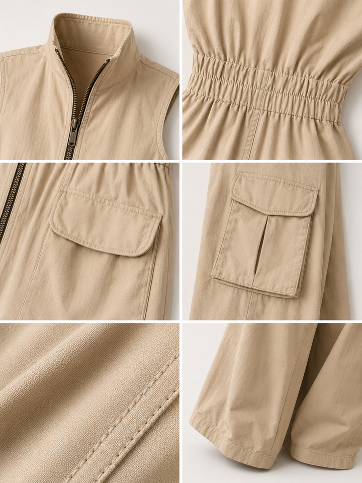 Ursula™ | Utility Cargo Jumpsuit