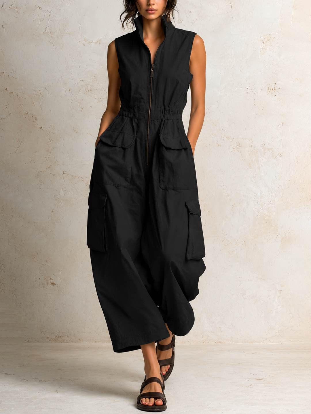 Ursula™ | Utility Cargo Jumpsuit
