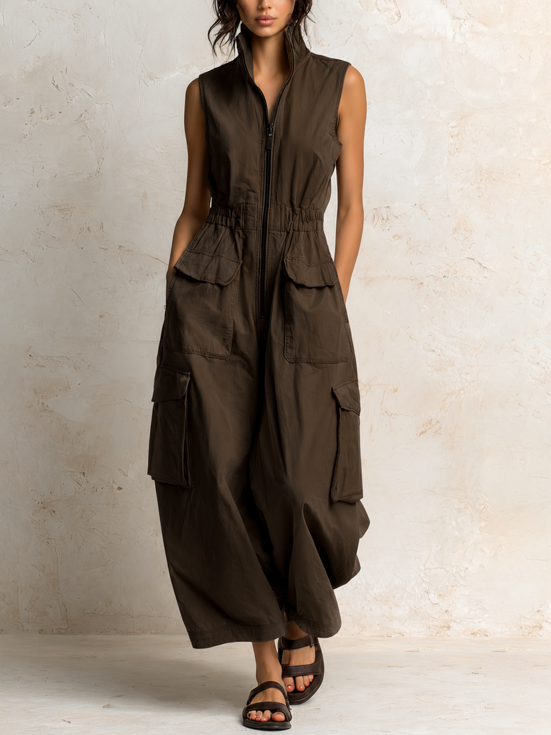Ursula™ | Utility Cargo Jumpsuit