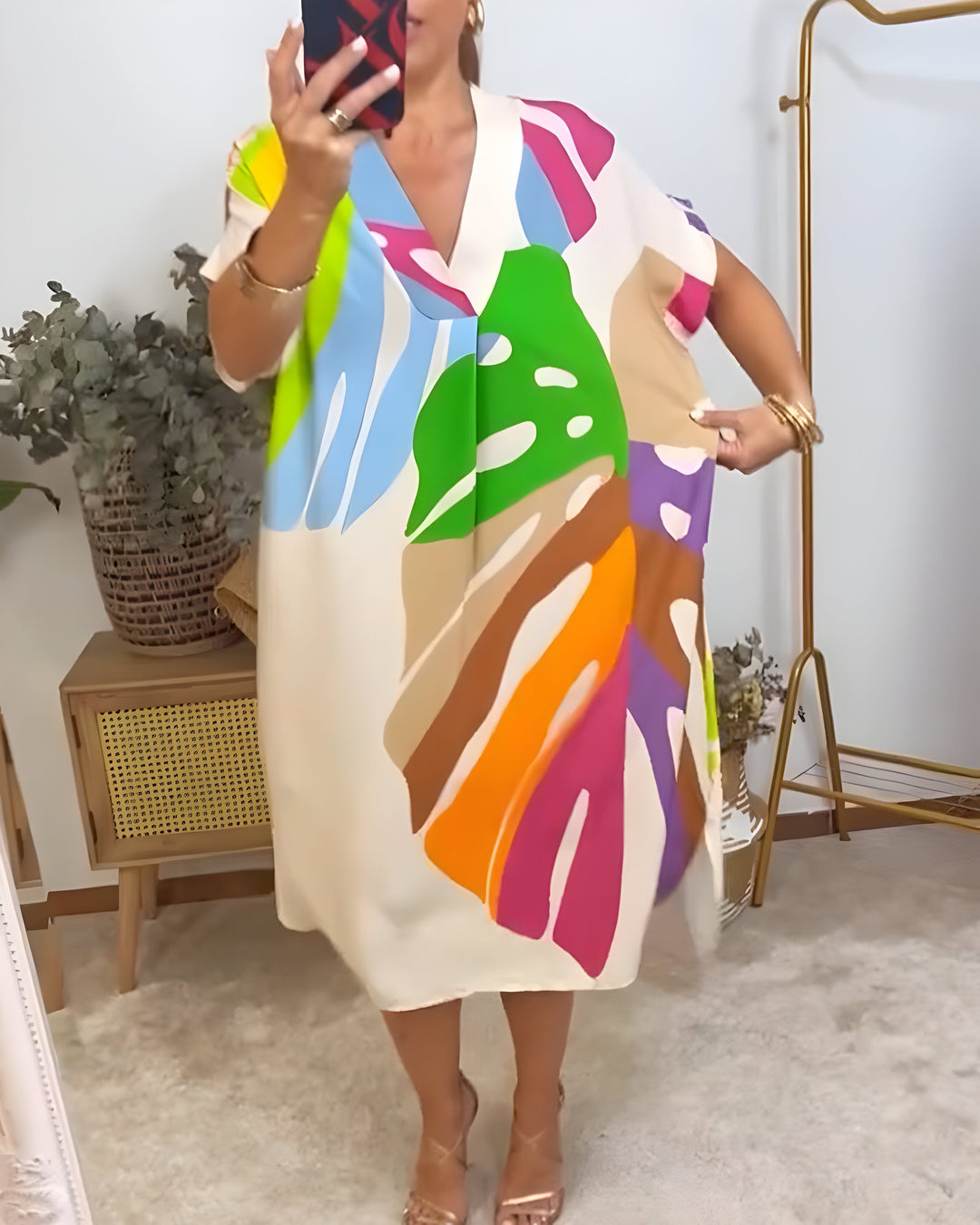 Arianna | Abstract Print Dress