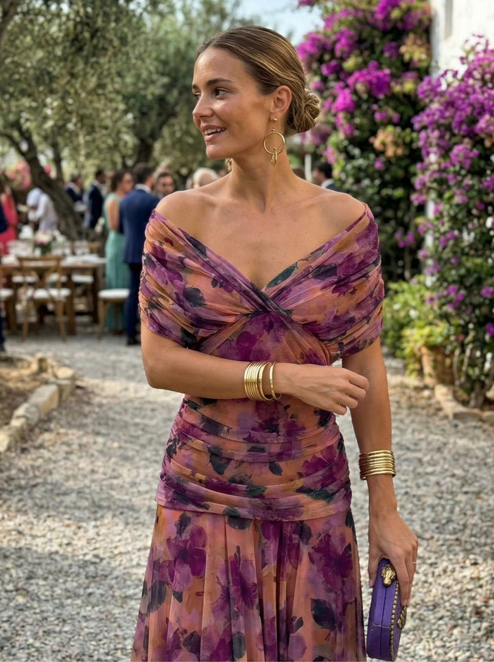 Nora | Flowing V-Neck Maxi Dress