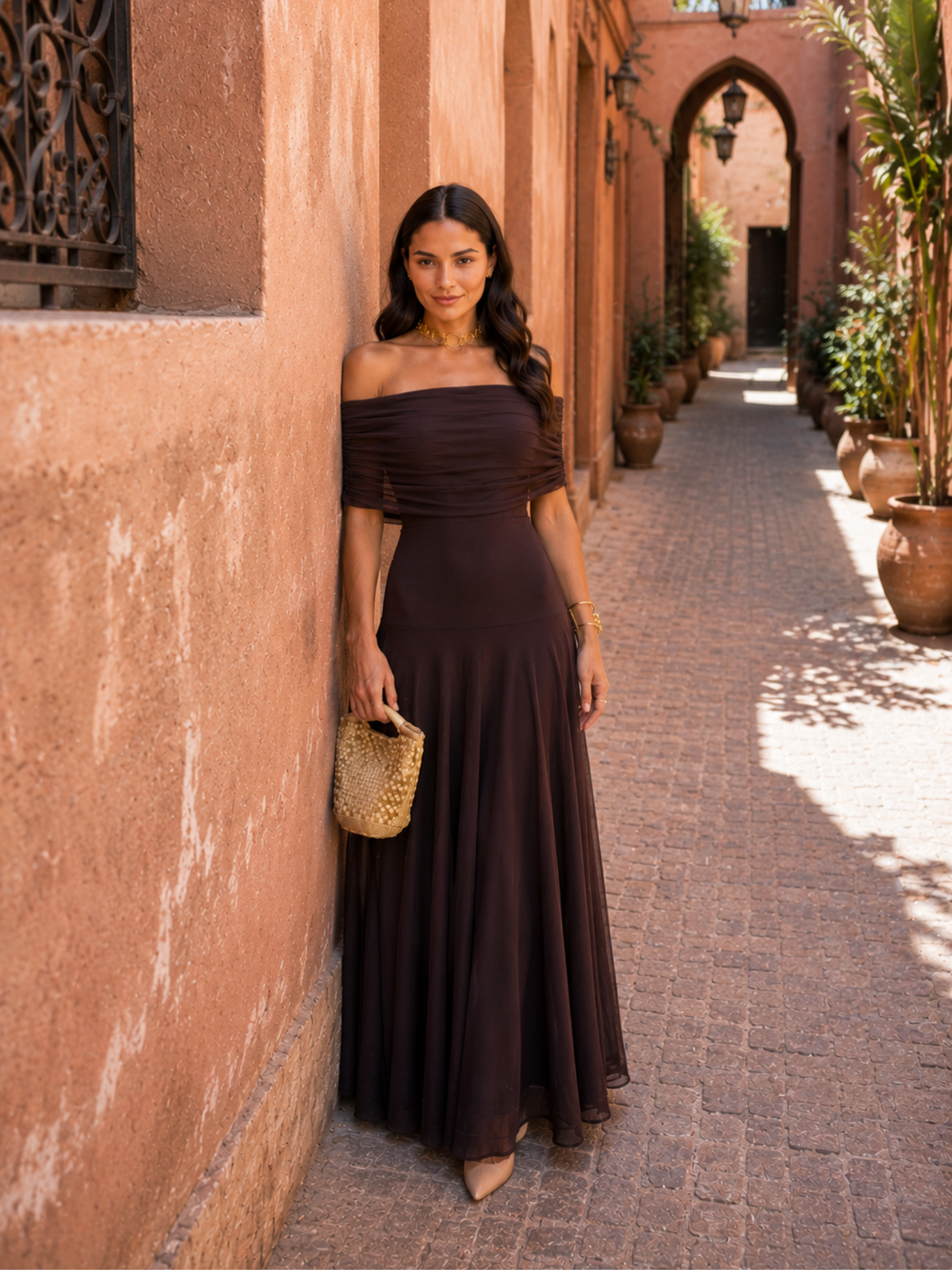 Toledo | Warm Brown Everyday Dress