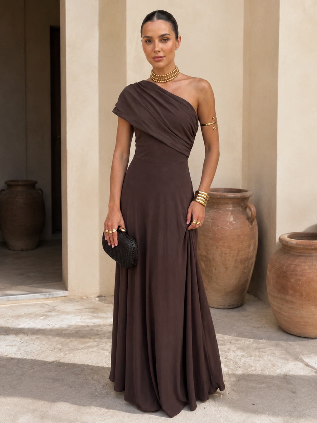 Toledo | Warm Brown Everyday Dress