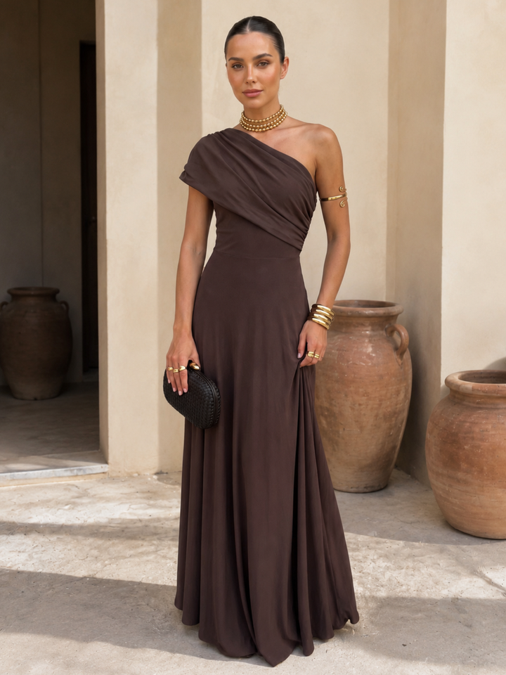Toledo | Warm Brown Everyday Dress