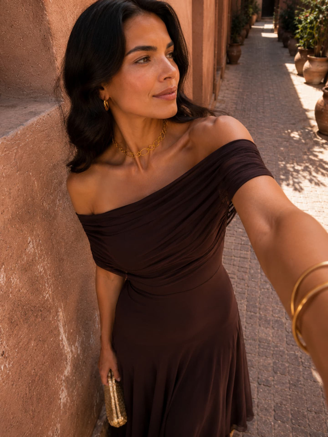 Toledo | Warm Brown Everyday Dress