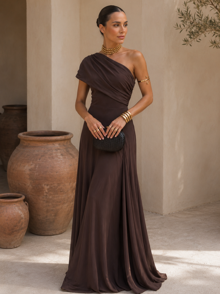 Toledo | Warm Brown Everyday Dress