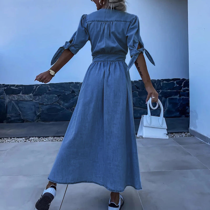 Zarina | Elegant Button Down Dress