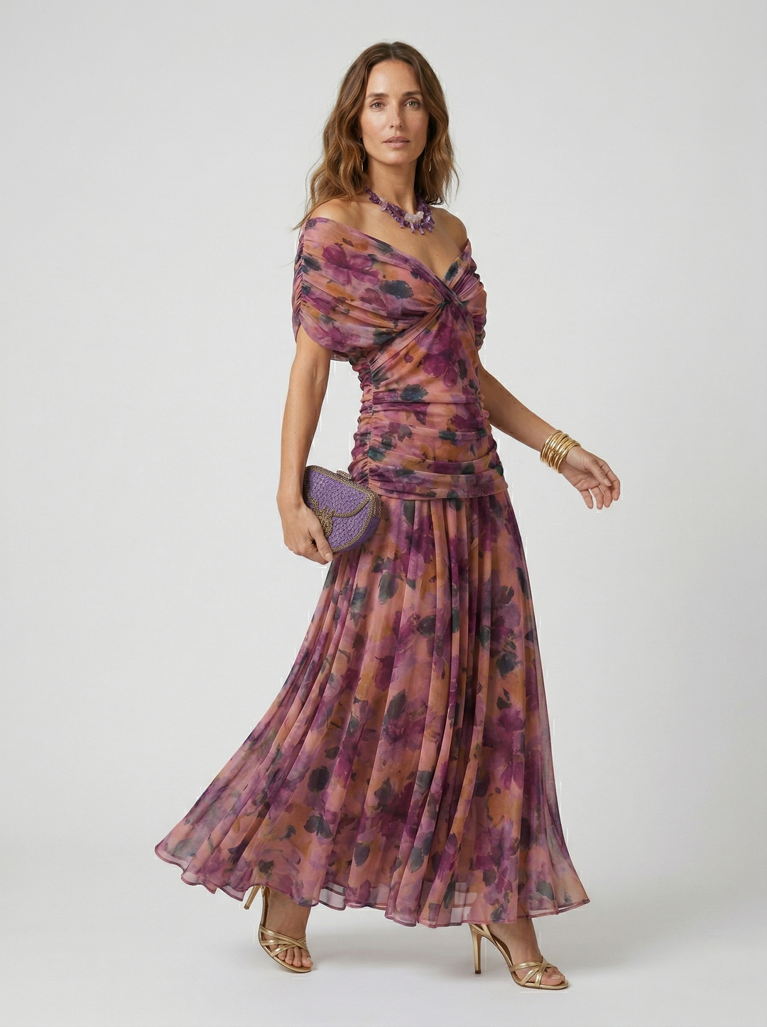 Nora | Flowing V-Neck Maxi Dress