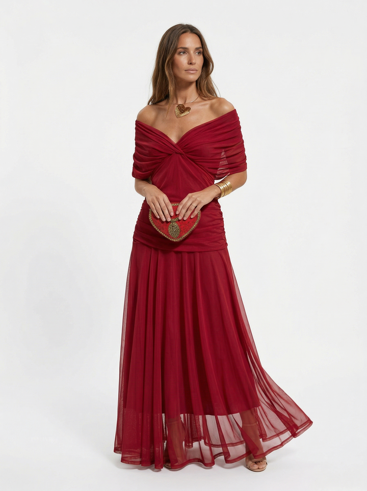 Nora | Flowing V-Neck Maxi Dress