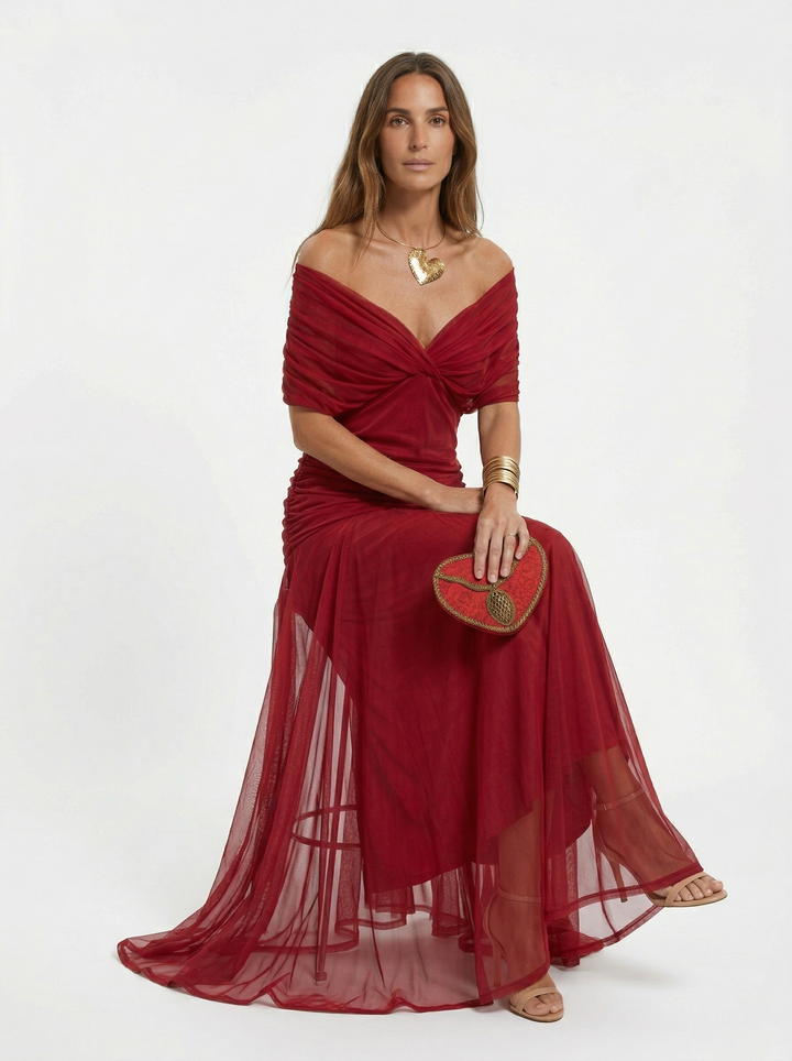 Nora | Flowing V-Neck Maxi Dress