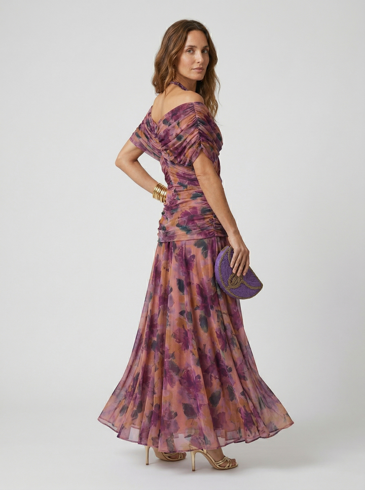 Nora | Flowing V-Neck Maxi Dress