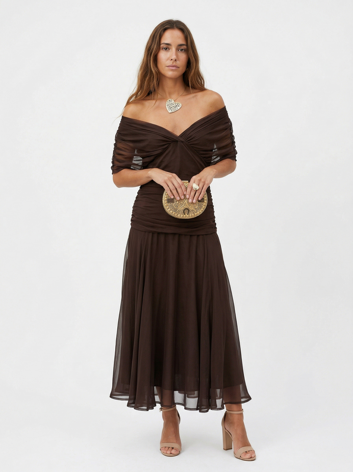 Nora | Flowing V-Neck Maxi Dress