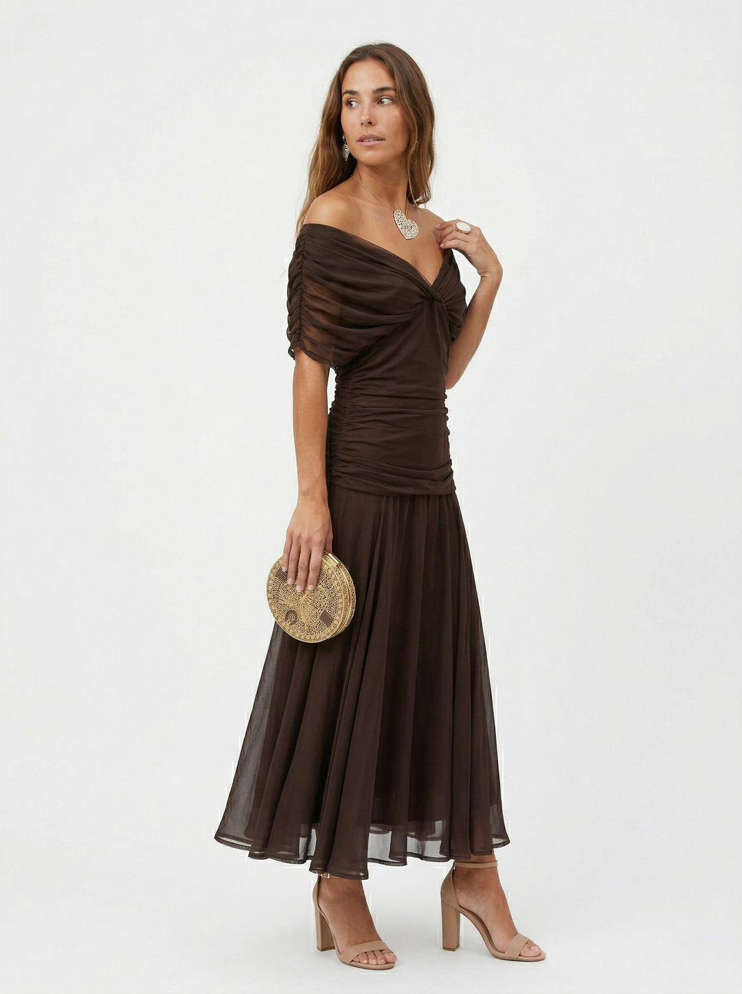 Nora | Flowing V-Neck Maxi Dress