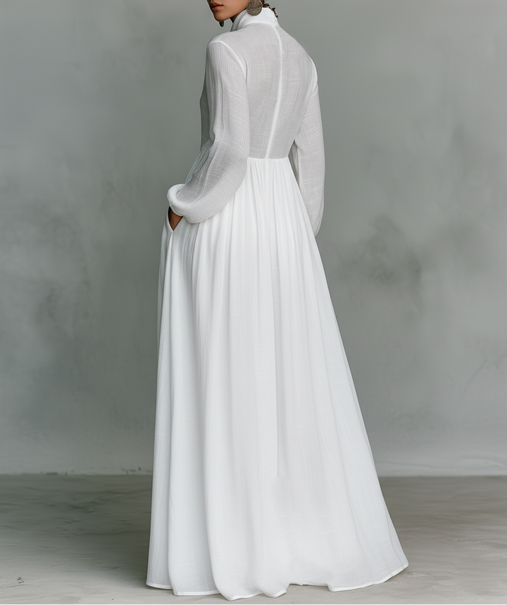 Kimberley | Graceful Elegance White Maxi Dress
