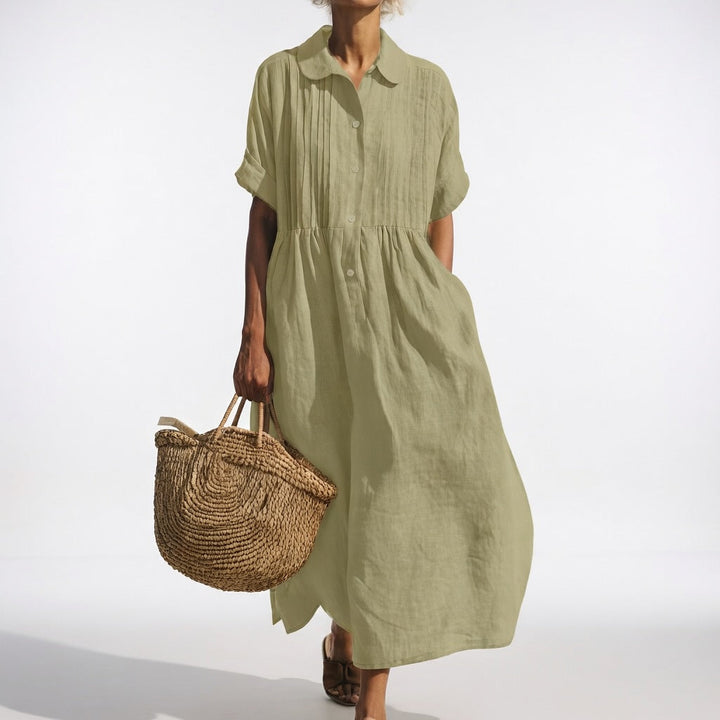 Lysandra™ | Flowy Summer Shirt Dress