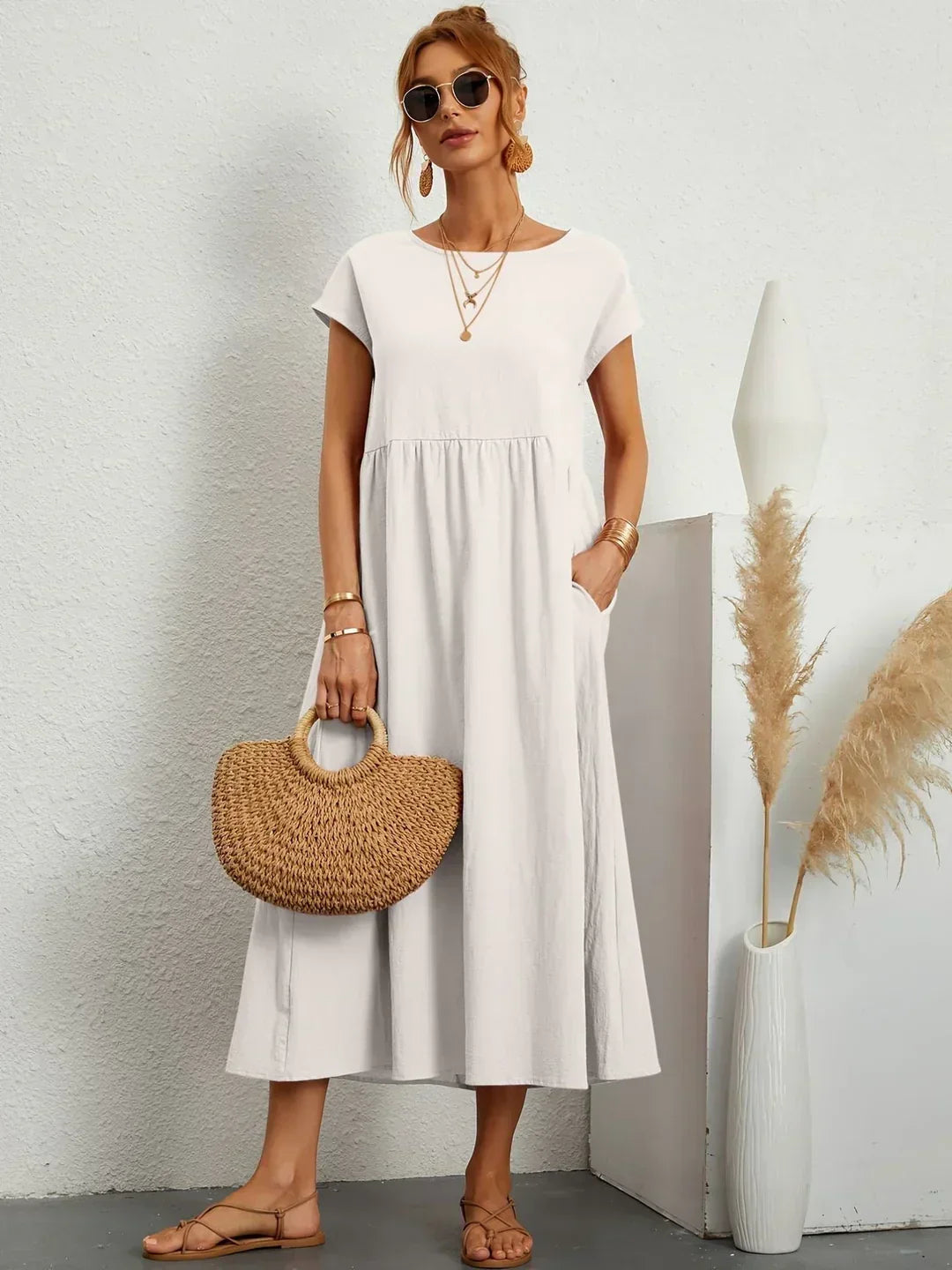 Gabrielle™ | Flowy Midi Dress