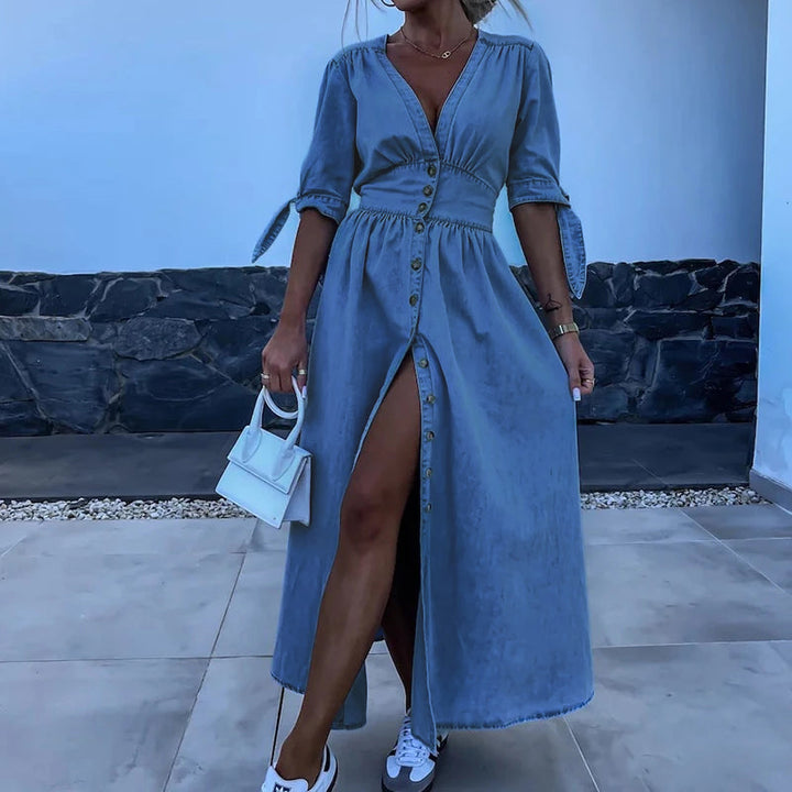Zarina | Elegant Button Down Dress