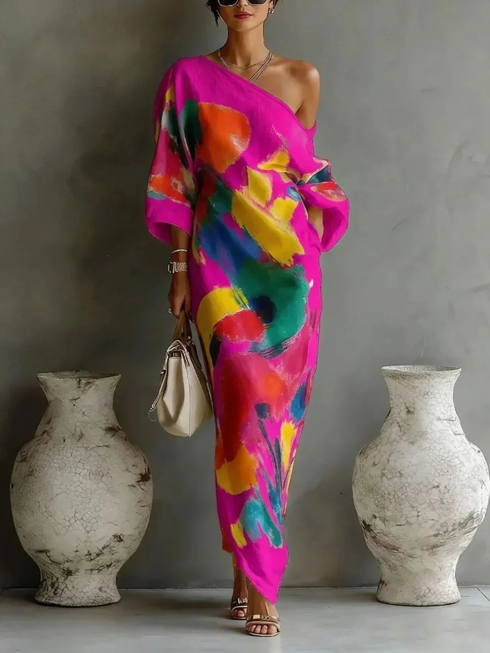 Thea | The One-Shoulder Maxi Dress