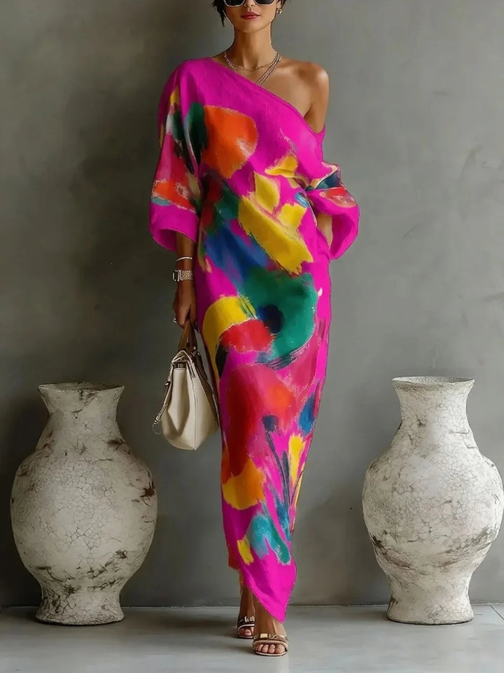 Thea | The One-Shoulder Maxi Dress